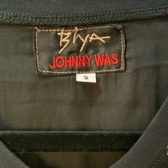 Johnny Was Biya Embroidered Black Teesha Boho Tunic Dress Size Small - Picture 7 of 10